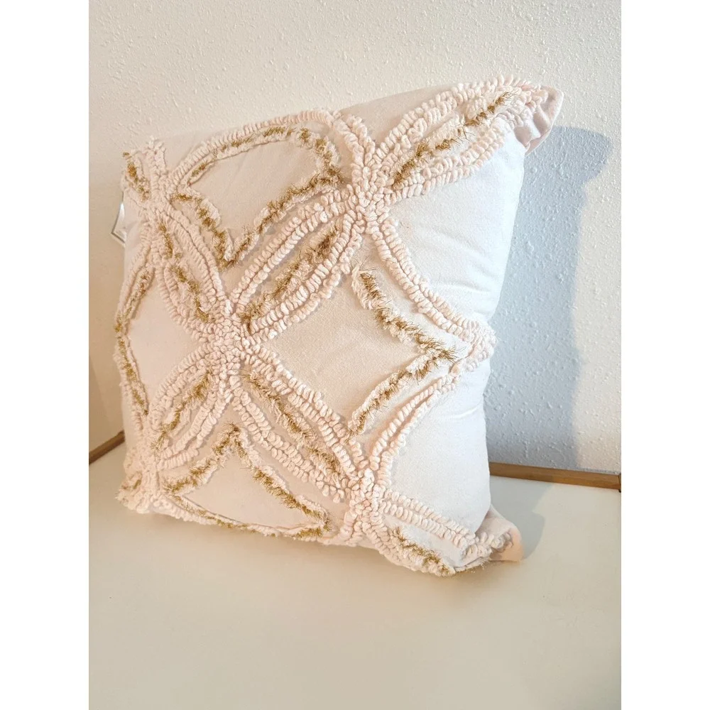 Peri Home Metallic Chenille Decorative Pillow, 18